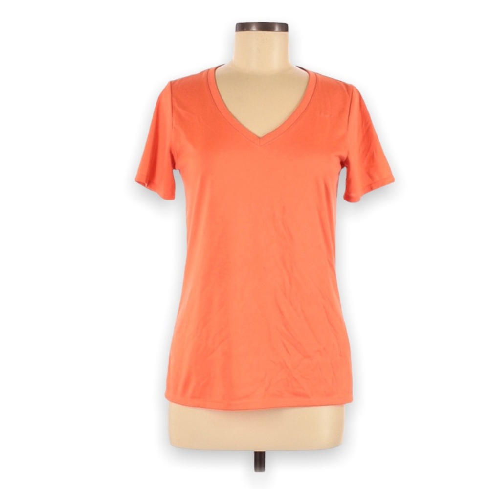 Nike Dri-Fit V-Neck Athletic Workout Running Yoga Active Short Sleeve Tee - Picture 4 of 11
